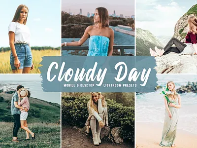 Cloudy Day Mobile & Desktop Lightroom Presets aesthetic tones beautiful presets dreamy presets impressive presets instagram presets lovely presets modern presets natural presets photo editing portrait presets professional presets simple presets travel presets unique presets warm presets