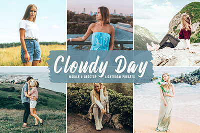 Cloudy Day Mobile & Desktop Lightroom Presets aesthetic tones beautiful presets dreamy presets impressive presets instagram presets lovely presets modern presets natural presets photo editing portrait presets professional presets simple presets travel presets unique presets warm presets