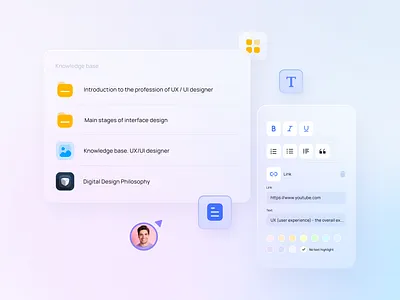 Glassmorphism UI agency concept design document education glassmorphism gradient graphic design illustration interface lms style text ui ux web web ui