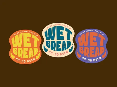 Wet Bread Beer Label beer beer brand beer label beer logo branding bread homebrew label design logo design