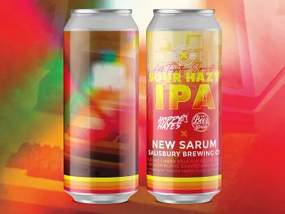All Together Separate Sour Hazy IPA can label 2020 beer collab collaboration colorful computer corona coronavirus covid covid 19 label retro stripes together