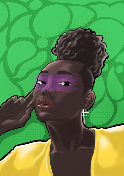 Beauty is in the eye of the beholder design illustration