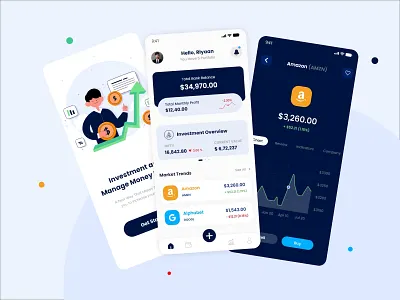 Robinhood App Redesign Concept app design app development crypto crypto currency mobile app design redesign robinhood stock market stock treading ui design uiux