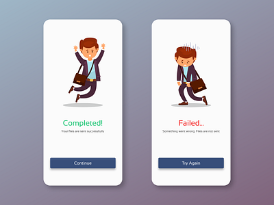 Flash Message app completed daily ui 011 dailyui dailyuichallenge design failed figma flash message flash messages mobile app mobile app design mobile design mobile ui sending ui ux