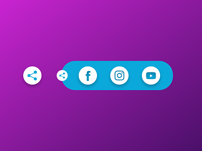 Social Share Button app daily ui 010 dailyui dailyuichallenge design figma mobile app mobile ui prototype prototyping social share social share button social sharing ui ux