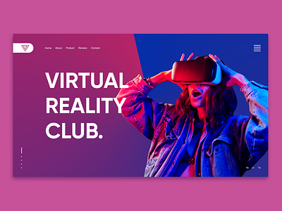 Virtual reality club creativity daily daily ui dailyui design landing landing page design ui uidesign uiux