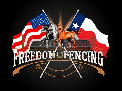 Freedom Fencing animation branding business logo business logo design design horselogo identity design illustration logo design logodesign logos logotype symbolic logo usa vector