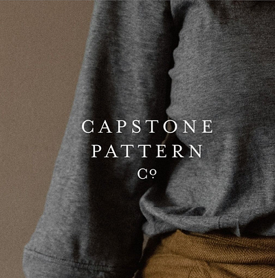 Capstone Pattern Co. brand brand design brand identity brand illustration branding design graphic design logo logo design small business submark