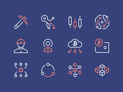 Cryptocurrency Icons crypto cryptocurrency icons iconset illustration minimal perfect rodchenkod stroke