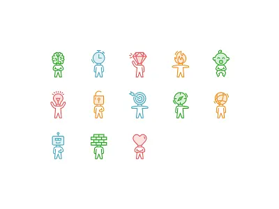 Icons for the sovanta UX Score design icon icon design icon set icons illustration sovanta