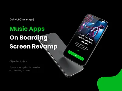 On Boarding Screen Revamp app branding clean design minimal typography ui ux