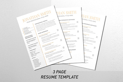 Clean Resume Template & Cover Letter