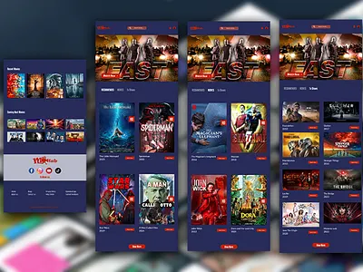 Movie Website Template figma movie website web design wordpress template
