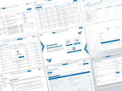 SAAS - Standar Data Statistik National dashboard design figma internal system prototype saas ui website