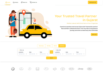 Your Ride – Easy, Affordable, & Reliable! taxi ui user interface ux