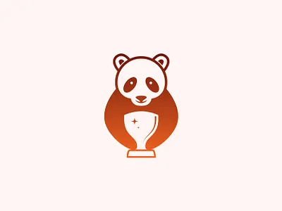 Panda Trophy Logo award logo btanding logo celebration logo championship logo emblem logo gaming logo logo negative space logo panda logo panda trophy panda trophy logo sports logo starlinapro trophy logo trophy panda logo turnament logo victory logo