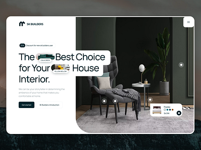 Modern Living – Hero Section cleandesign creativedesign furniture e commerce ui furnituredesign herosection homedecor interior design interiordesign landingpage minimal modernui morden hero section design trending design ui