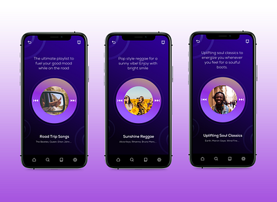 Mood Music Pod App app design figma mobile app music app sketch ui ux