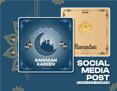 Ramadan Kareem Social Media Luxury Template Collection collection creative design graphic design illustration islamic kareem media post posts ramadan social social media template