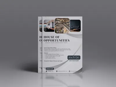 🏡 House of Opportunities - Real Estate Flyer Design 🏡 adobeillustrator adobephotoshop branding businessflyer creativedesign dribbble elegantdesign flyerdesign graphicdesign houseforsale luxuryhomes marketingmaterials minimaldesign moderndesign printdesign propertylisting realestatedesign realestateflyer realestatemarketing typography