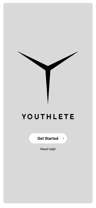 Youthlete Sports App Wireframe app ui ux wireframe