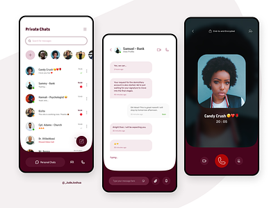 Chat Mobile App call chat chats chatting conversation design designs direct messaging group chat instant messaging message messaging app messenger mobile mobile app talk telegram ui ux whatsapp