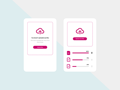 Daily UI 031 Uploading app daily ui dailyui figma file upload icon mobile ui ui uidaily uidesign uiux upload upload file ux