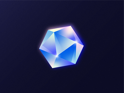 Crystal Key art crypto crystal glow grain illustration key lowpoly noise poly reflection texture vector venture