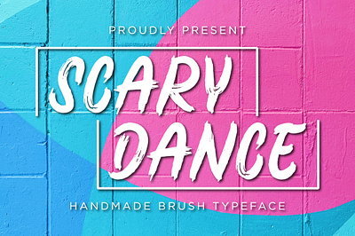 Scary Dance - Brush Font branding brush caligraphy font font design handwriting typography