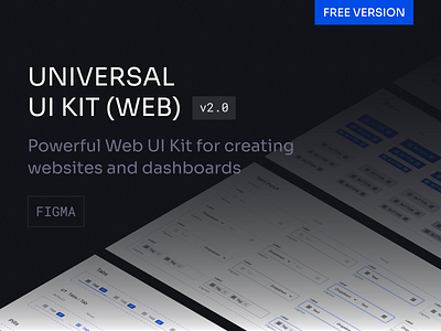 UNIVERSAL UI KIT (WEB) | Free Version 123done components design kit design system designsystem desktop figma free freebie prototyping template ui ui kit uikit universal ui kit (web) wireframe