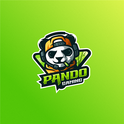 pando angry brand character e sport esport esports logo mascot panda panda esport sport