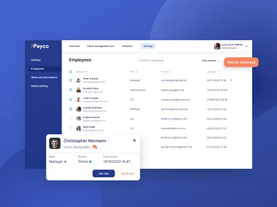 Banking employees CRM