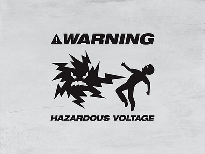HIGH VOLTAGE apparel bold branding clean designer fun identity illustration logo merch sign signage simple type typography vanguard voltage