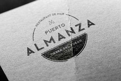 Logo Puerto Almanza brand branding illustrator logo logotype menu design photoshop restaurant logo