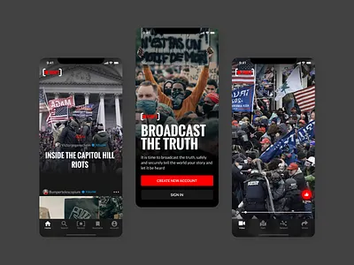 Mobile App UI / UX app clean dark ios mobile screens video