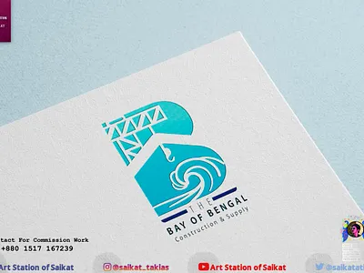 Logo Design ( Client - THE BAY OF BENGAL ) adobe illustrator adobe photoshop branding design digital illustration icon logo logo design logo design concept logo designer logodesign mockup typography ui ux vector web