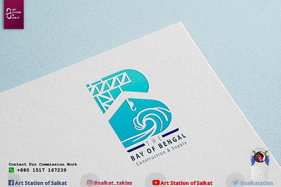 Logo Design ( Client - THE BAY OF BENGAL ) adobe illustrator adobe photoshop branding design digital illustration icon logo logo design logo design concept logo designer logodesign mockup typography ui ux vector web