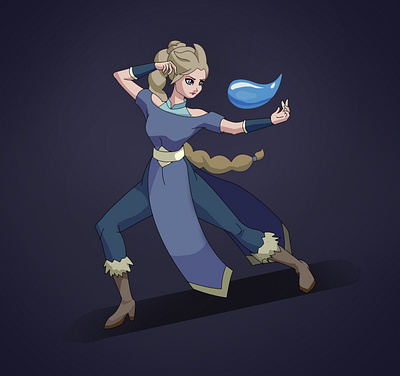 Elsa As A Water Mage digitalart elsa fun art