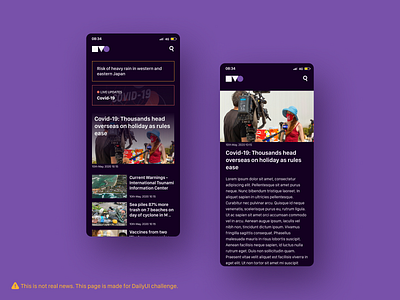 DailyUI 094 News daily 100 challenge dailyui dailyuichallenge design designinspiration figma ui uidesign uiux webdesign