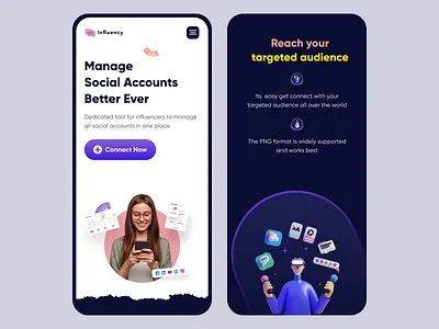 Influencer Website Responsive illustration influencer influencer web influencer website iphonedesign landingpage manage scoial mobile ui responsive responsive landingpage responsive website social app social apps ui uidesign webapp webapplicstion