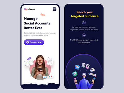 Influencer Website Responsive illustration influencer influencer web influencer website iphonedesign landingpage manage scoial mobile ui responsive responsive landingpage responsive website social app social apps ui uidesign webapp webapplicstion