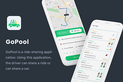 2 App UI Kit | Carpooling & Bike Pooling App UI Kit | Gopool app design app ui app ui ki app ui kit application bike pooling car pooling app ui car sharing design pooling app ui ui ui design