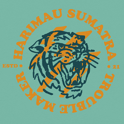 Untitled Artwork compress27 badge branding company custom design fishing t shirt design hand drawn illustrations logo merchandise tigger vintage
