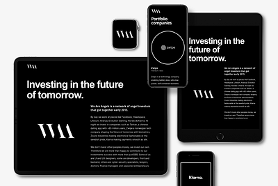 Web for We Are Angels angel investor early stage investing investor