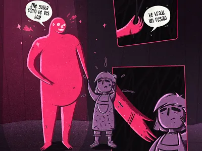 the couple imposed on me child couple illustration kid procreate