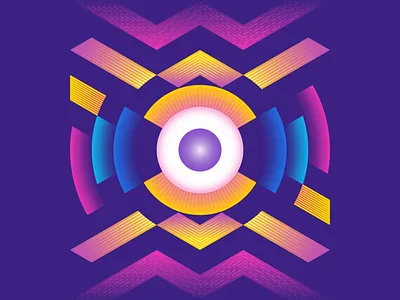Eye Illustration design design exploration detail eye eye ball eye illustration geometric illustration gradient grid illuminati illustration isometric modern poster purple