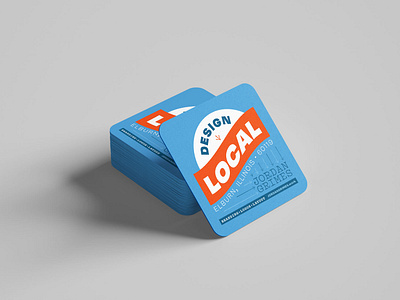 Design Local Coaster branding coaster design graphic design layout local logo promotion type typography