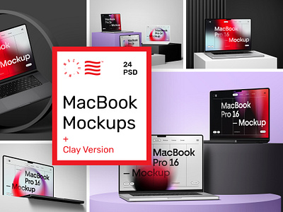 MacBook Pro 16 Mockups branding bundle design download identity logo macbook macbook pro mockup mockups psd template typography webdesign website
