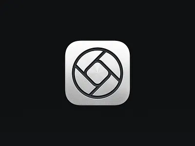 Halide Mark II-P - App Icon aperture apertures app app icon app logo camera camera app diafragma diaphragm fstop halide icon icons ios icon iphone icon iphone metal metallic pro
