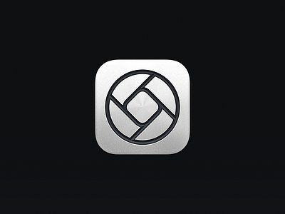 Halide Mark II-P - App Icon aperture apertures app app icon app logo camera camera app diafragma diaphragm fstop halide icon icons ios icon iphone icon iphone metal metallic pro